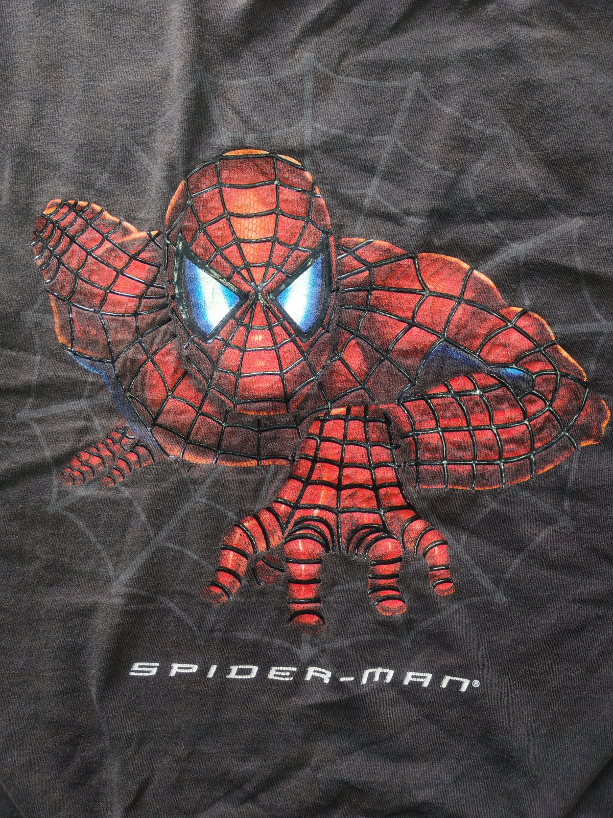 Playera Spider-Man Negra Gráfico Frontal Talla L