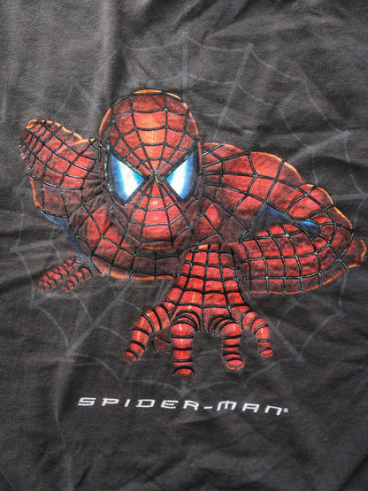 Playera Spider-Man Negra Gráfico Frontal Talla L