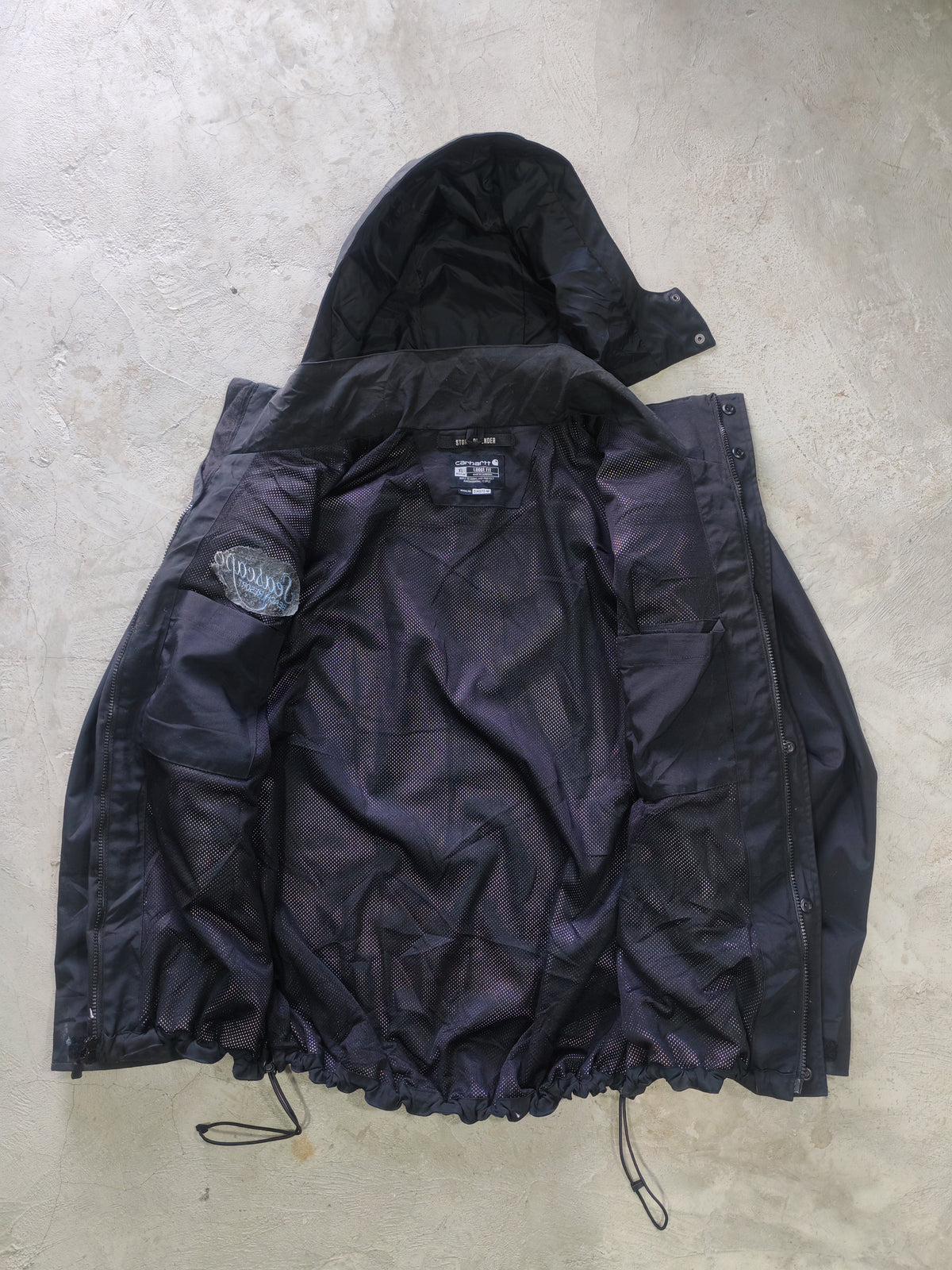 Chaqueta Carhartt Storm Defender Negra Capucha Talla XL