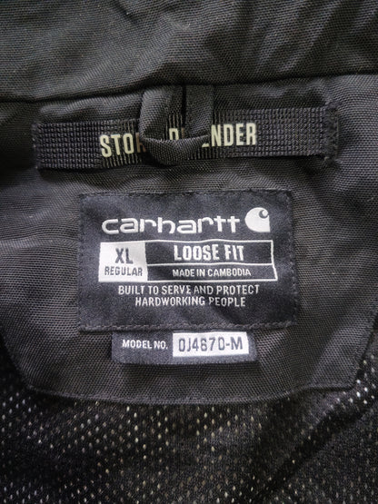 Chaqueta Carhartt Storm Defender Negra Capucha Talla XL
